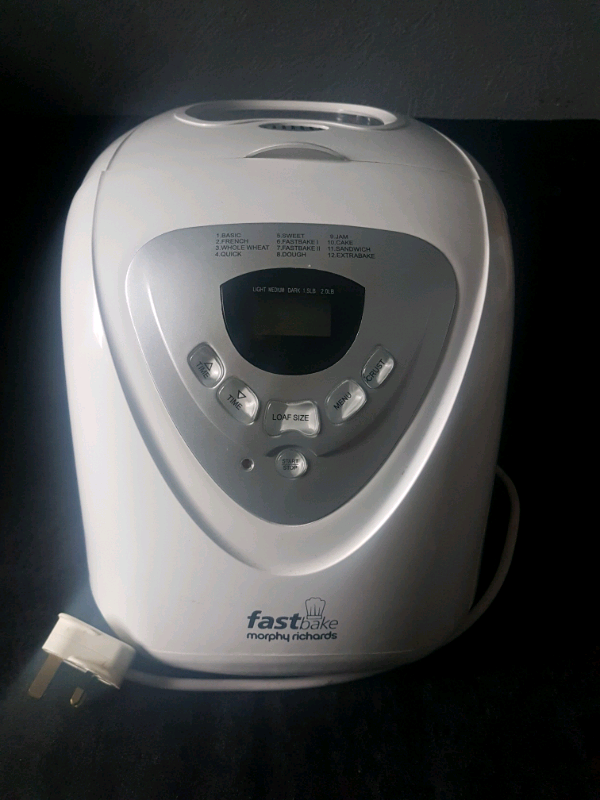manual for morphy richards fastbake breadmaker